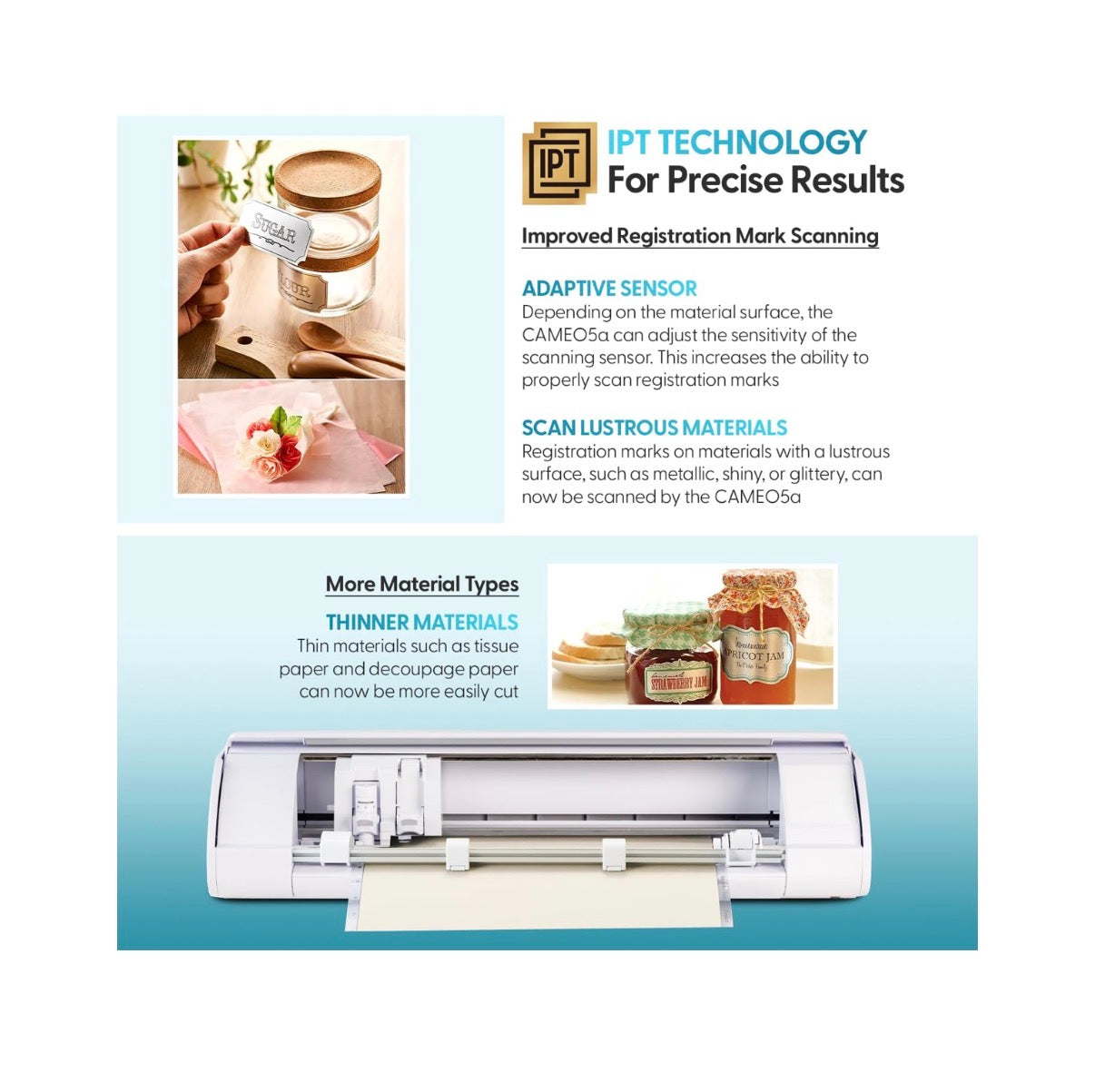 Silhouette America Cameo 5 Alpha Smart Cutting Machine, Classic White (Deluxe Bundle) Includes Business Edition Software, 36 Vinyl Sheets, PixScan Mat, Tool Kit & 25 Free Designs (New in Box)