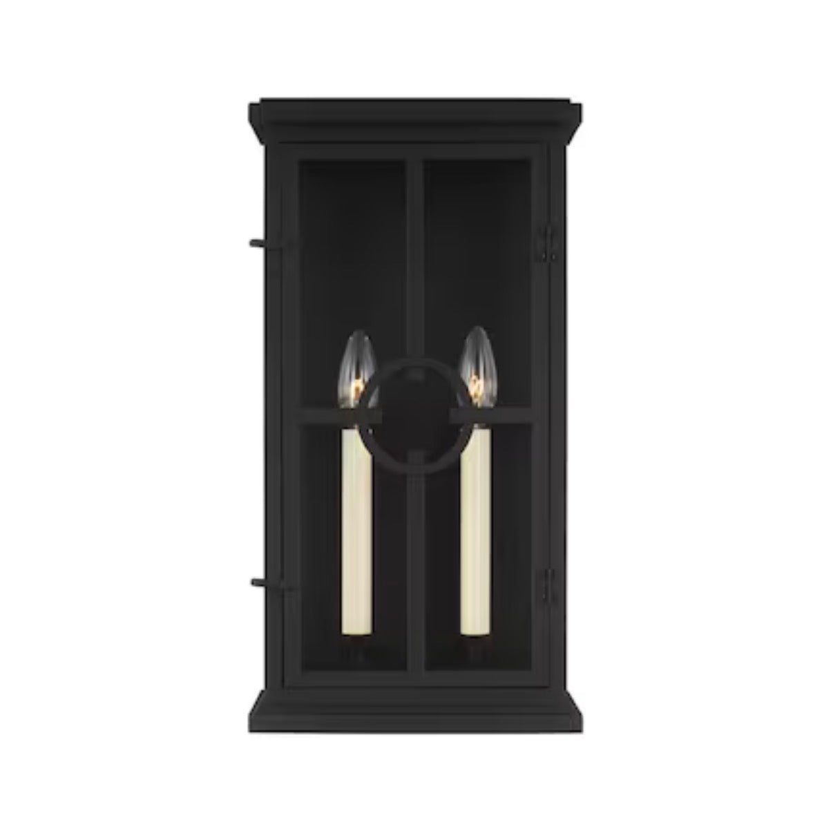 Generation Lighting Belleville Coastal 2 Light 18 Inch Height Hardwired Outdoor Wall Light (Black) (New in Box)