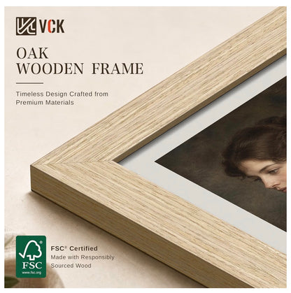 24 X 36 Inch Poster Frame 3 Pack, Natural oak Wood Wide Border for Pictures Light Woodgrain, Wall Hanging, HD Plexiglass, Vertical & Horizontal Wall Display Artwork, Office, Gallery Wall & Hallways (New in Box)