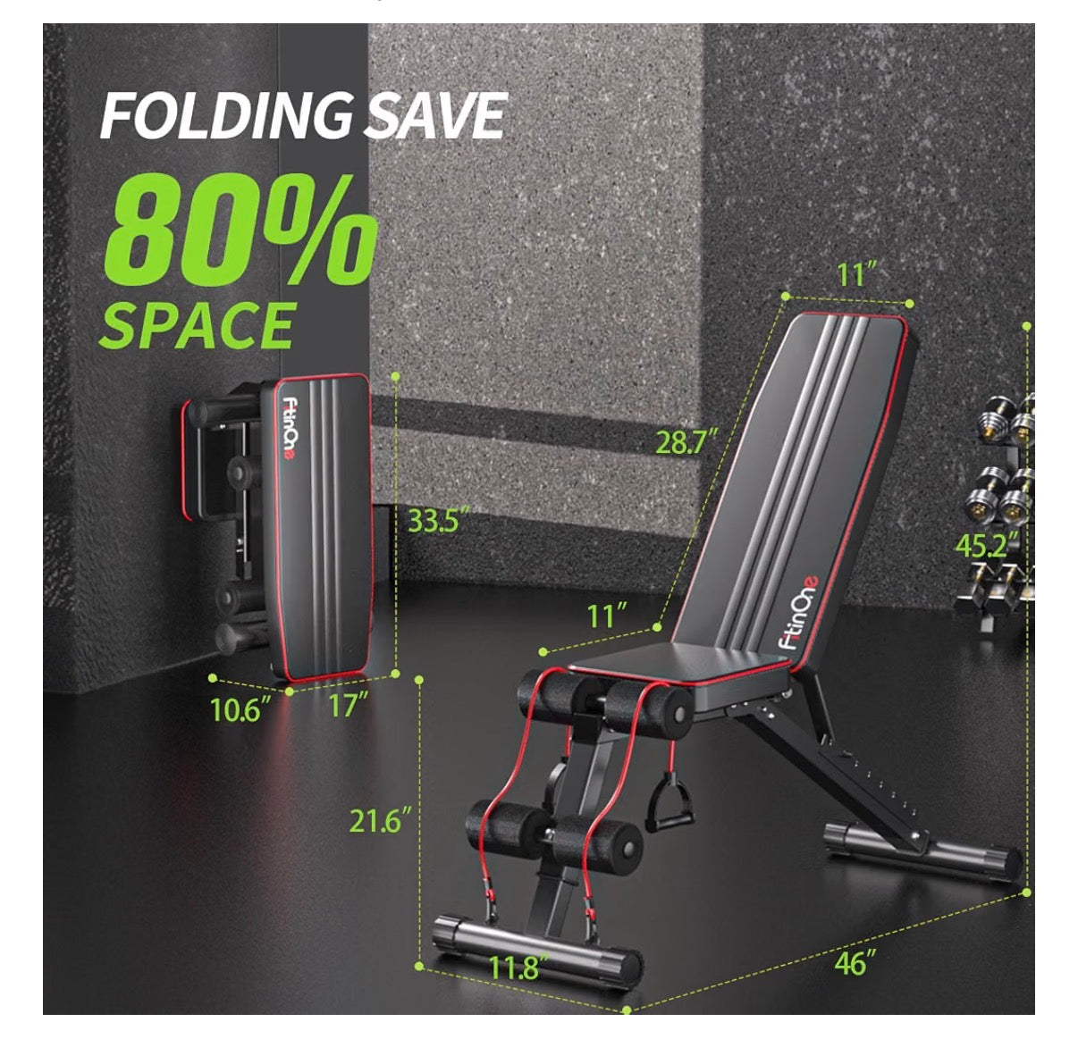 Adjustable Weight Bench Workout Bench for Home Gym, 660 lbs Capacity Multi-Functional folding Exercise Bench for Full Body Incline/Decline (New in Box)