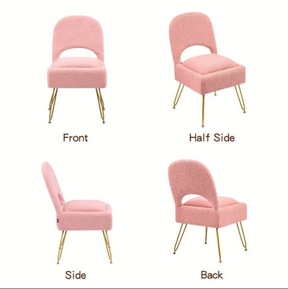 Furniliving Vanity Chair w/ Storage (Pink)