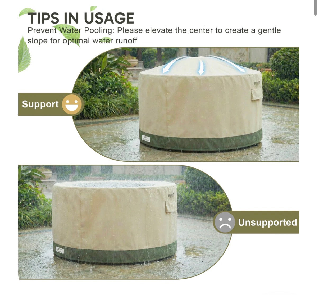 Outdoor Patio Furniture Set Cover (round)