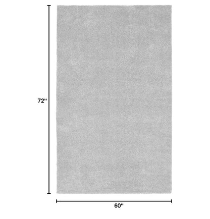 Garland Rug Room 5ft X 6ft Bathroom Carpet, Soft, Plush, Absorbent, Quick-dry, Durable Unbound Edges for Easy Cutting (Platinum Gray) (New in Package)
