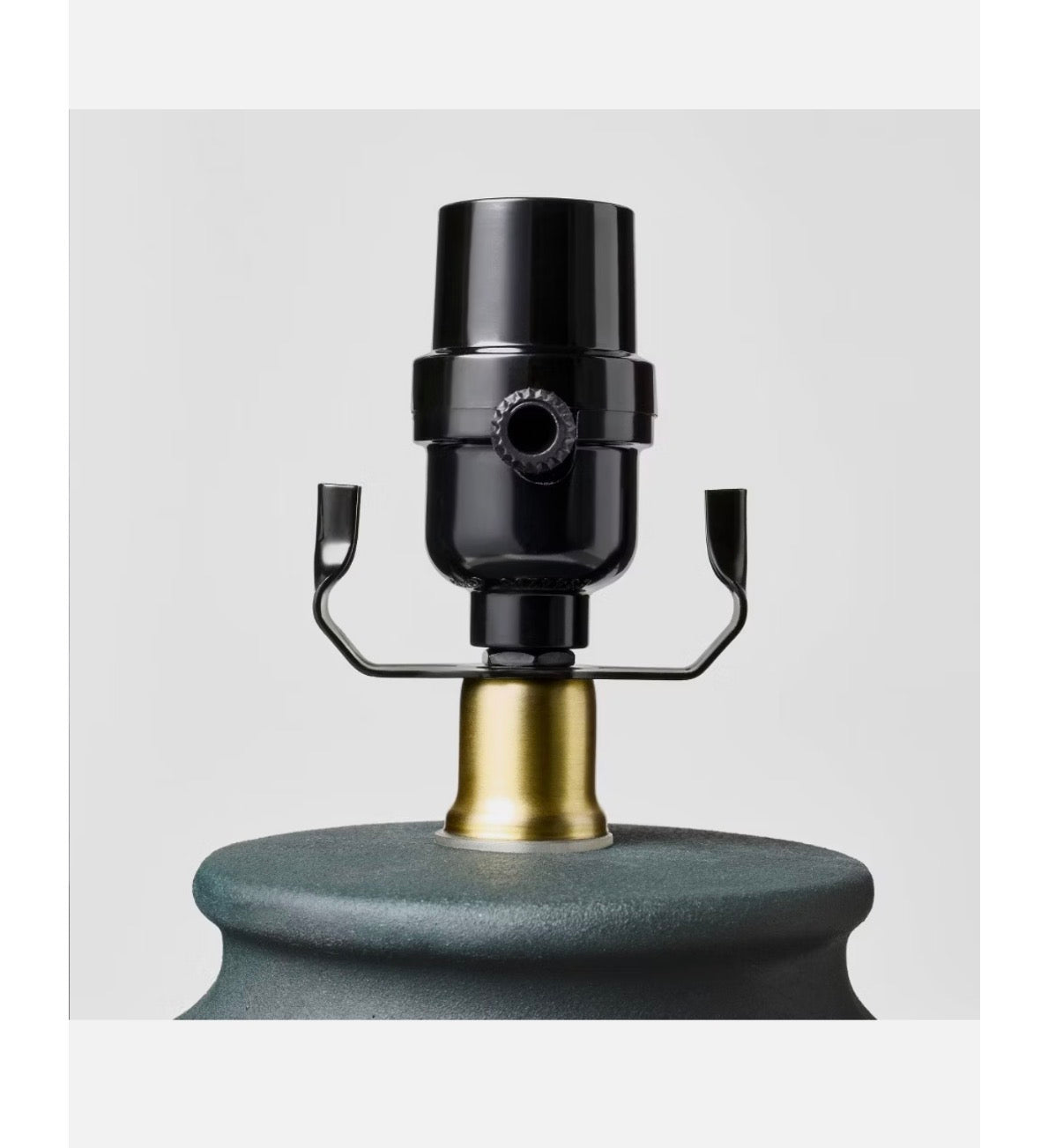 Ceramic Lamp Base Threshold Designed with Studio McGee (Black) (New)
