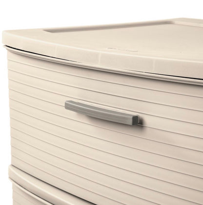 3 Drawer Wide Tower - Snowfall White - Brightroom
