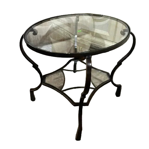 Pier 1 Chasca Glass & Iron End Tables