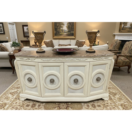Marble Top Credenza
