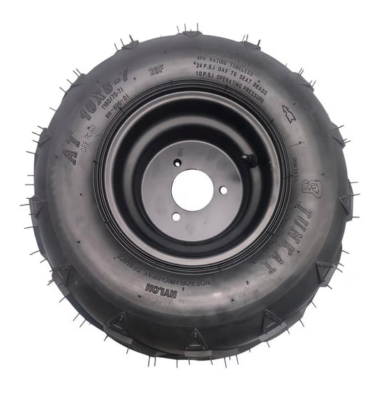 7 Inch Wheel Rim Tire Assembly for TaoTao 50cc 90cc 110cc 125cc ATVs & Go Karts Includes 16 X 8 - 7 Tire 70mm Bolt Rim (New in Box)