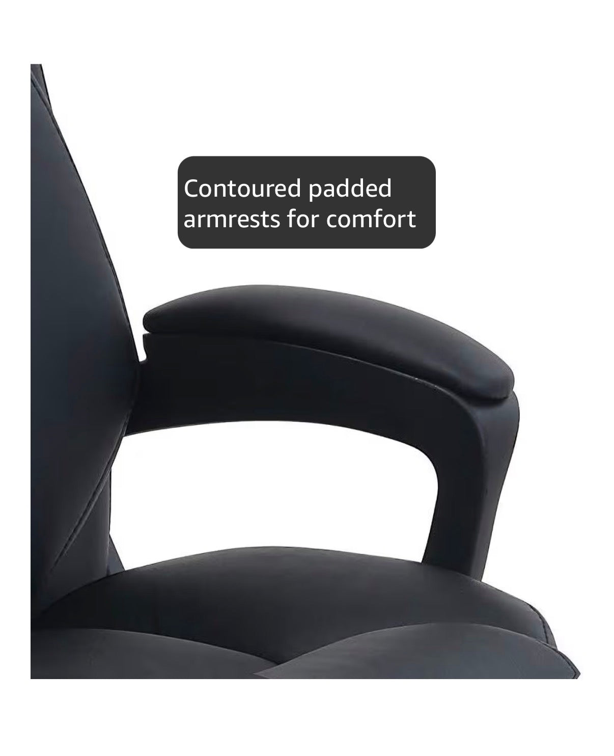 Amazon Basics Classic Puresoft PU Padded Mid-Back Office Desk Chair with Armrest, Easy Assembly, Sturdy Metal Base, Wheels, 275lb Support 26 Inch X 23.75 Inch X 42 Inch (Black) (New in Box)