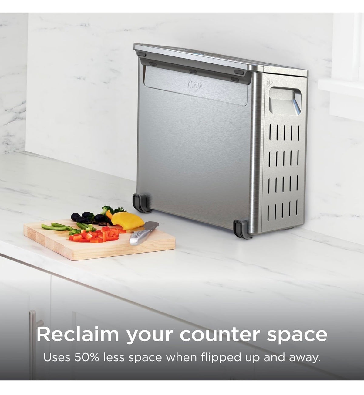 Ninja Flip Toaster Oven & Air Fryer, 8-in-1 Stainless Steel, SP151 Air Frye, Bake, Broil, Toast, Bagel, Dehydrate, Reheat, 1800W, Flip Up & Away, XL Capacity (New In Box)