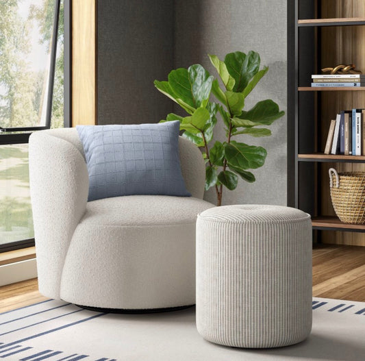 Threshold Drum Ottoman