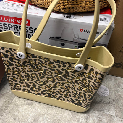 Cheetah Rubber Tote