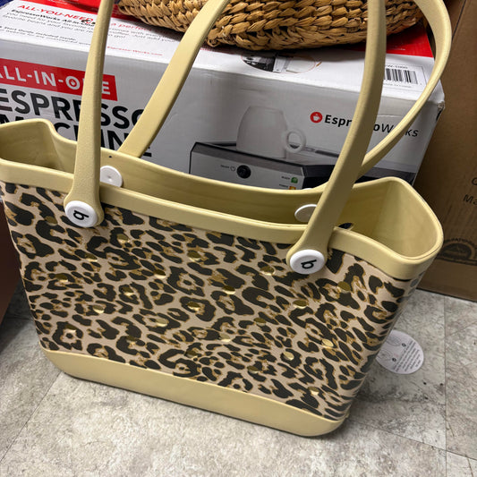 Cheetah Rubber Tote
