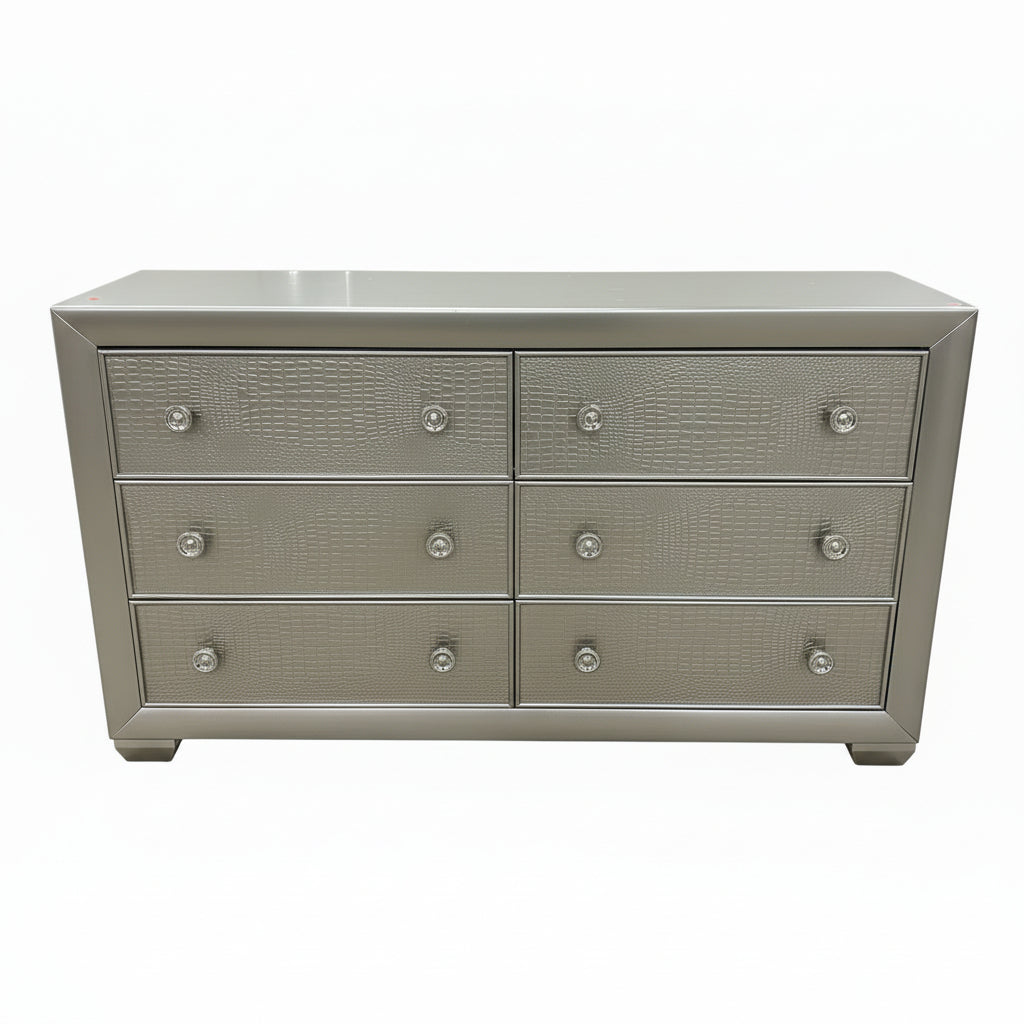 Celestial Finish Wooden 6-drawer Dresser