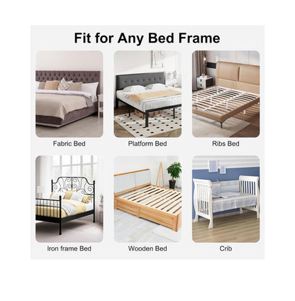 Bed Rail for Toddlers, Swing Door Kids Beds Rails Guard for Twin, Full, Queen, Bunk Size Bed, Extra Tall Child Bed Rail Guard with Reinforced Anchor Safety System 32 Inch Length X 29.5 Height (Gray) (New in Box)