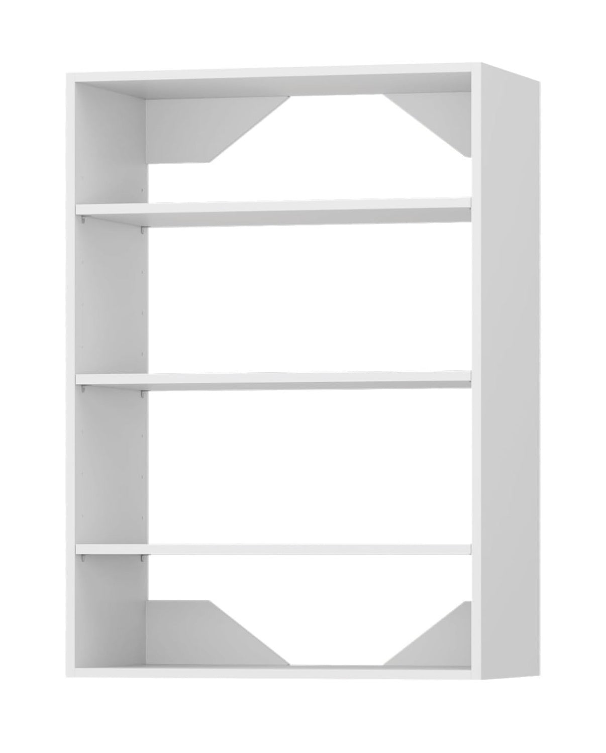 Roomtec 19.5 Inch Shelf Short Tower Closet Unit, Modular Closet System with Shelf, Wardrobe Organizer for Bedroom or Walk-in Closet, Wall Mounted, Customizable Clothes Storage Unit (White) (New in Box)