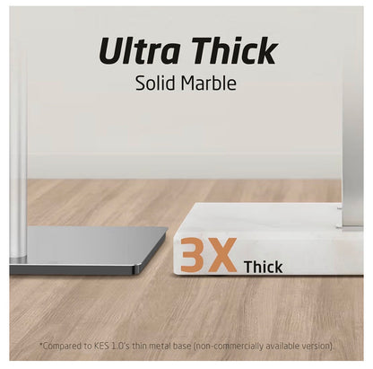 KES Standing Towl Rack Taller Version 37 Inch Height Bathroom Towel Rack Stand with Marble Base, Free Standing Towel Holder Stand (Stainless Steel Brushed Finish) (New in Box)
