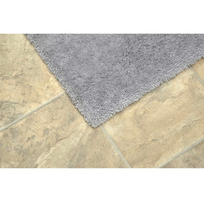 Garland Rug Room 5ft X 6ft Bathroom Carpet, Soft, Plush, Absorbent, Quick-dry, Durable Unbound Edges for Easy Cutting (Platinum Gray) (New in Package)
