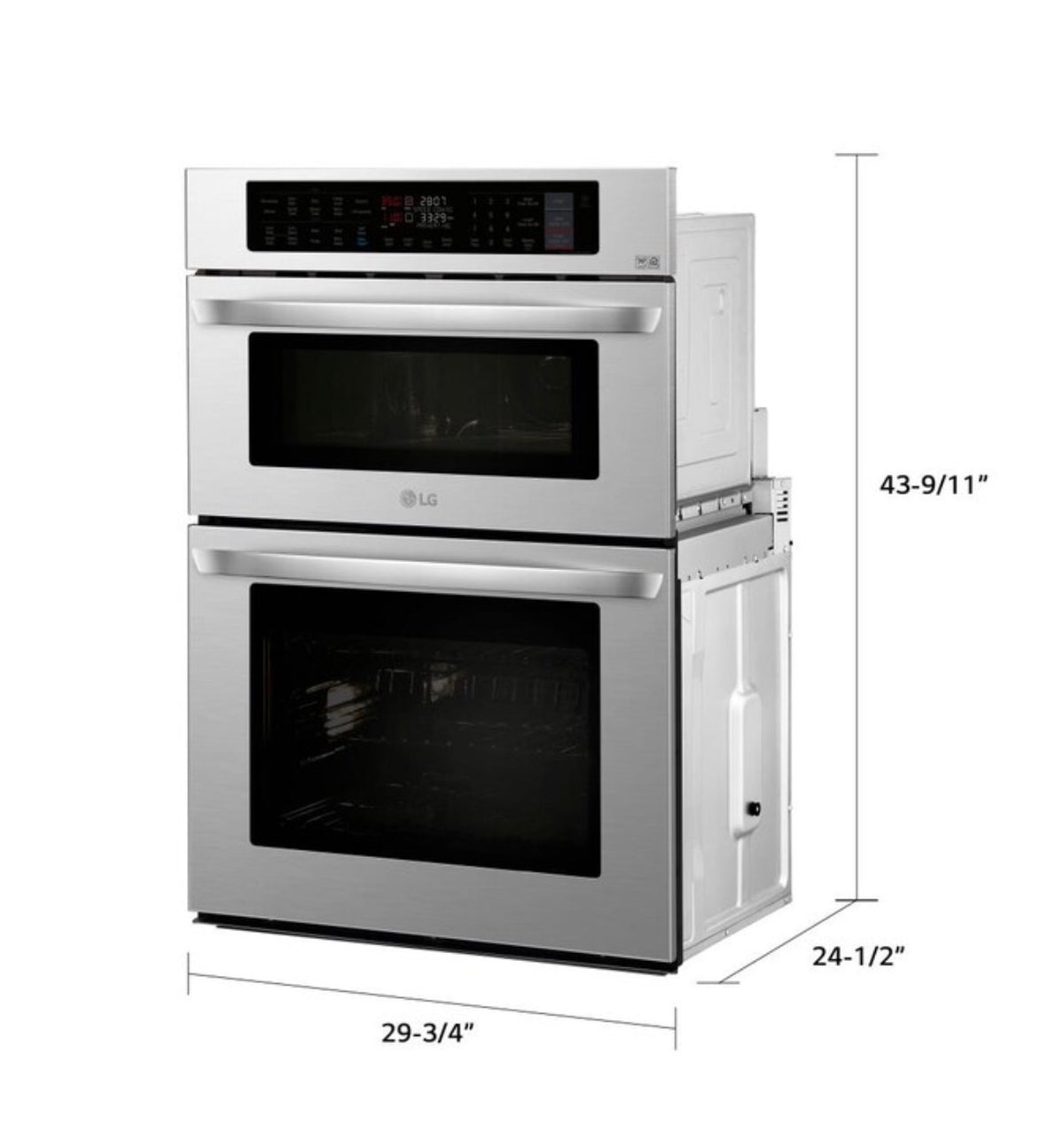 30 Inch Self Cleaning Microwave Wall Oven Combo (Stainless Steel) (New)