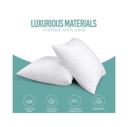 Utopia Bedding bed Pillows European Size of 2 Premium Soft Hotel pillows, Original Down Alternative Filling, Pillow for Sleeping, Cooling pillow for Back, Stomach and Side Sleepers (White) (New in Package)