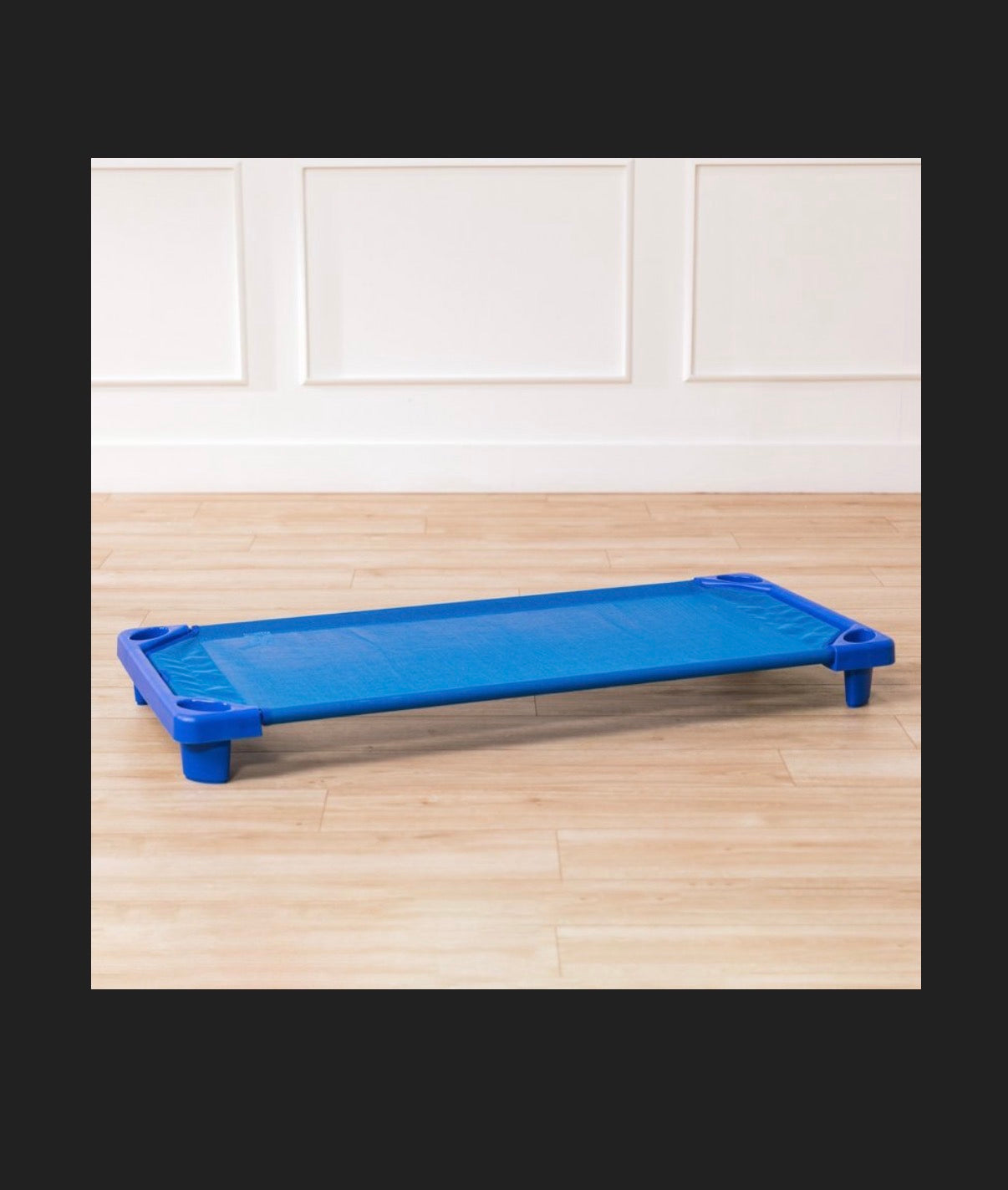 ECR4Kids Streamline Cot, Ready To Assemble, Standard Size, Daycare Essentials 6 Pack (Blue) (New in Box)