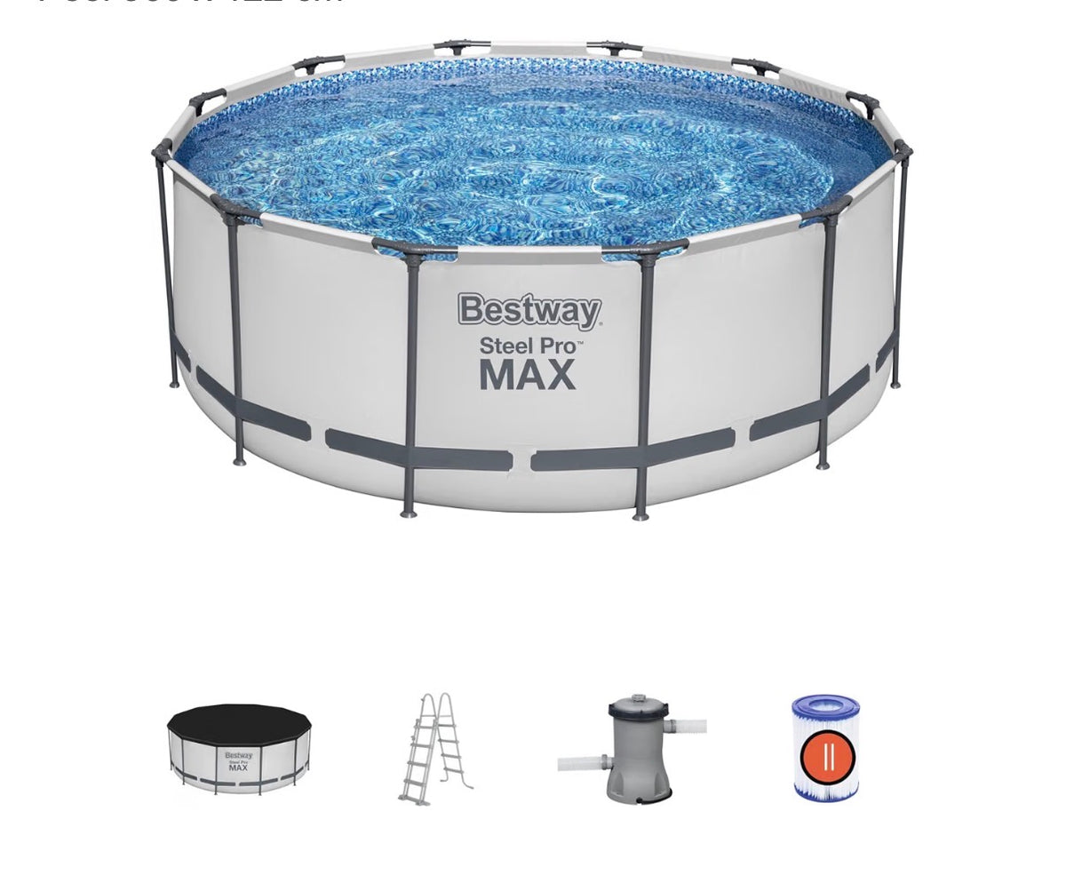 Bestway Above Ground Steel pro Max Round Pool 12 Ft. X 4 Ft. (New in Box)
