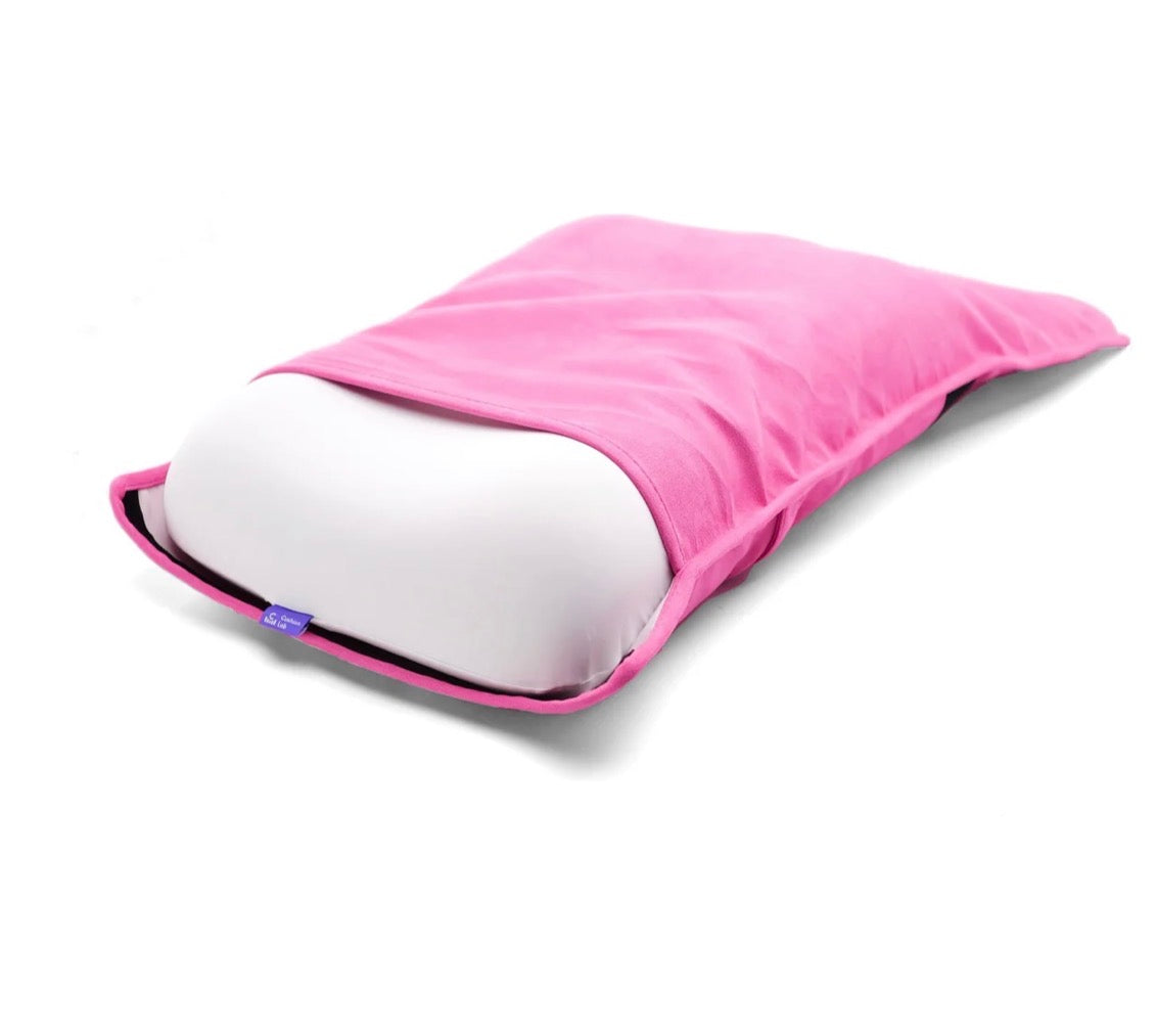 Cushion Lab Travel Deep Sleep Pillow - Fuchsia Rose