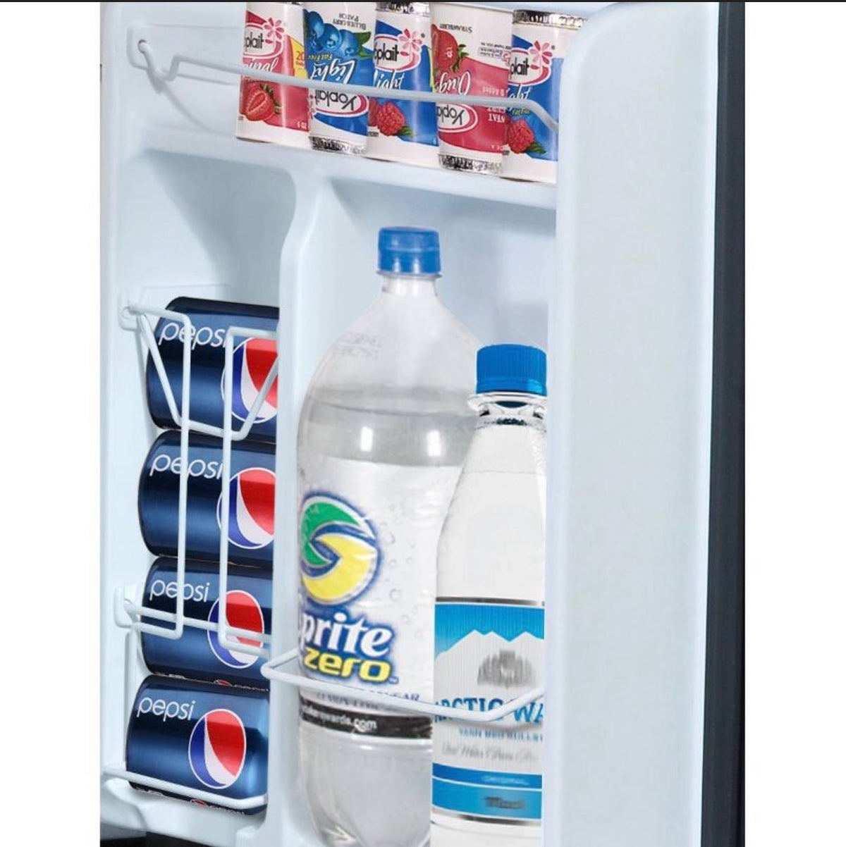 Whirlpool 3.1 Cu Ft. Mini Refrigerator Stainless Steel Energy Star Certified Dorm Fridge, Reversible Door, 2 Shelves (New in Box)