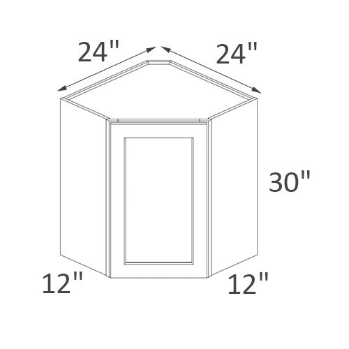 Wall Cabinet WDC2430 ( Diagonal Cornet Upper)