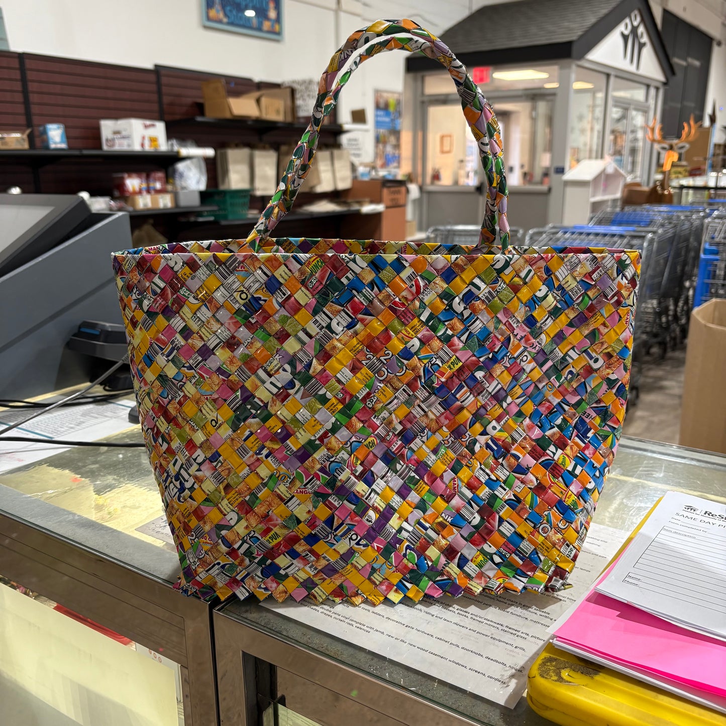 Recycled Wrapper Tote Bag