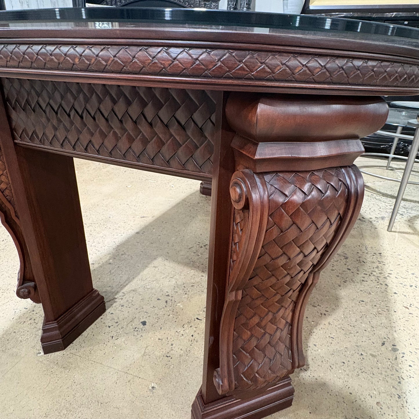 Glass Top Dining Table