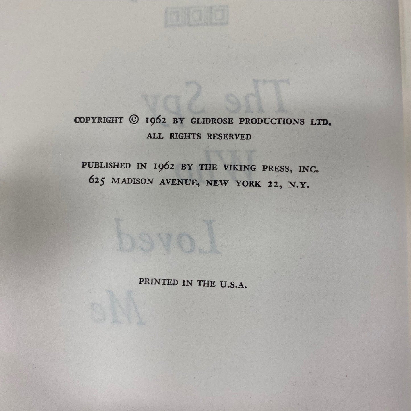 The Spy Who Loved Me by Ian Fleming