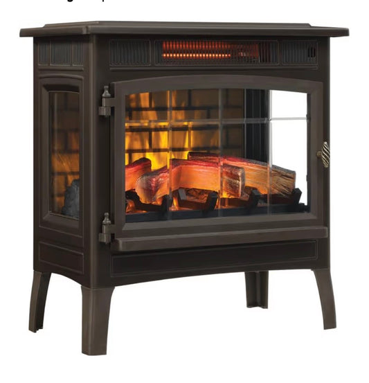 Duraflame freestanding electric fireplace stove heater-Bronze