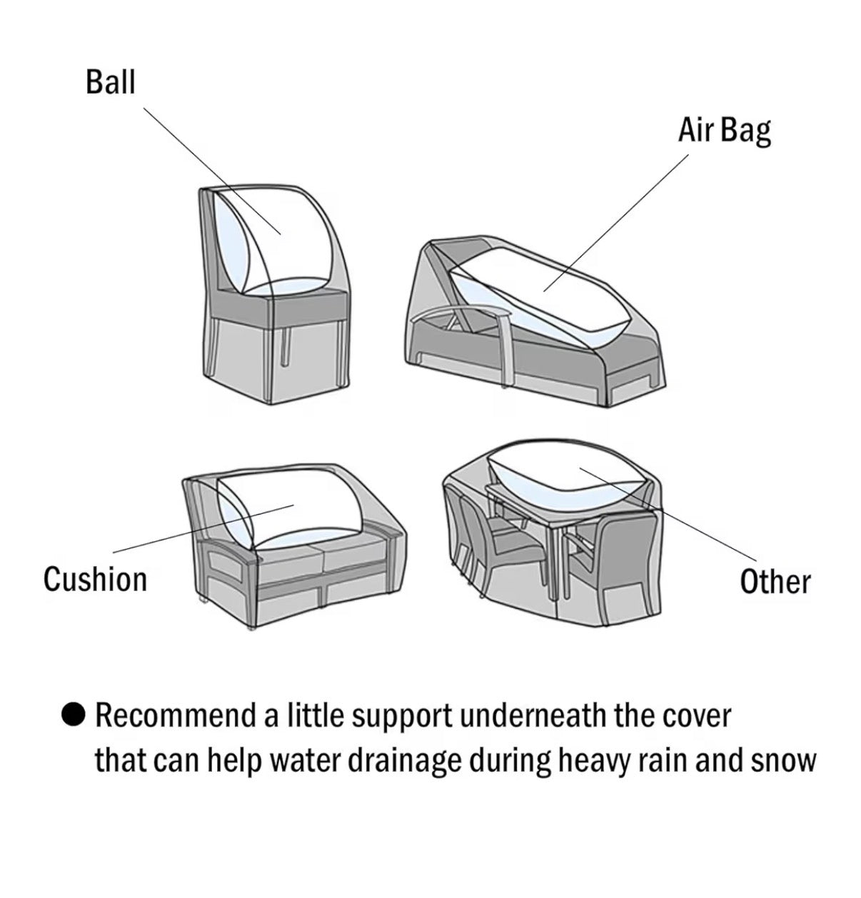 F&J Outdoor Patio Chair Cover