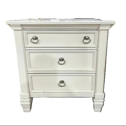 Ashley Prentice Cottage Quaint 3 Drawer Nightstand