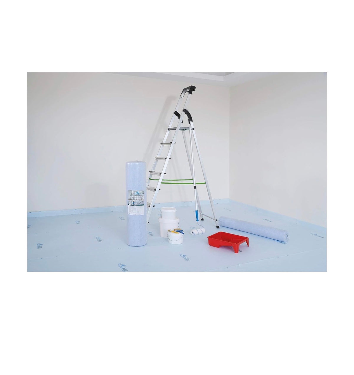 Temporary Floor Protection 36 Inch X 100 Ft. Anti-Slip, Easily Applied Save Your Time - 100 Percent Paint Proof Reusable Material Coverage of 300 Sq Ft. (New in Box)