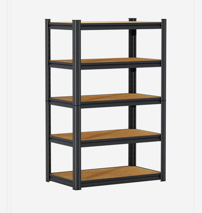 5 Tier Adjustable Metal Storage Shelves Utility Steel Storage Rack (New in Box)