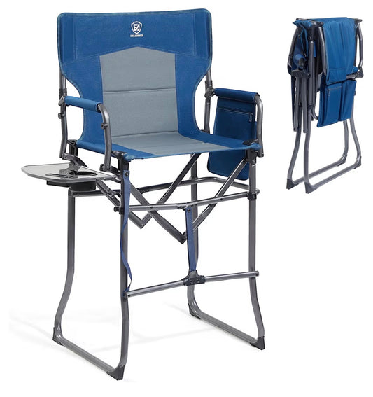 Ever Advanced Portable 30.7 inch Seat Height Tall Folding Camping Chair