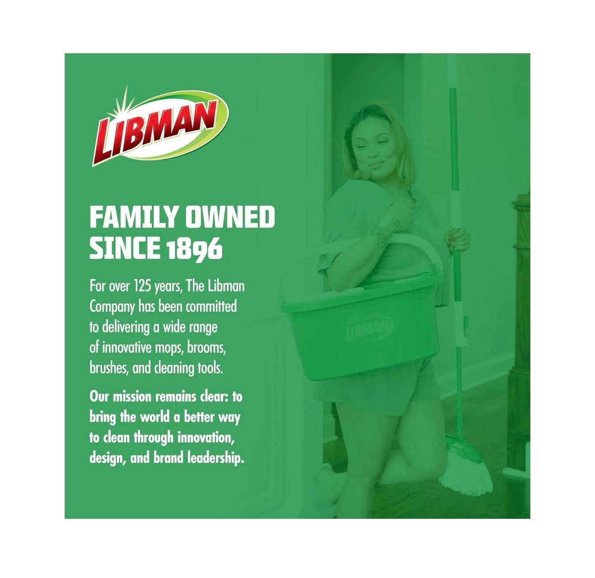 Libman Tornado Spin Mop System Mop and Bucket with Wringer Set Mop for Floor Cleaning 1 Mop Head Included (New in Box)