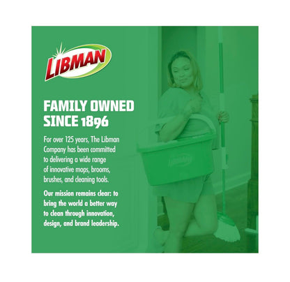 Libman Tornado Spin Mop System Mop and Bucket with Wringer Set Mop for Floor Cleaning 1 Mop Head Included (New in Box)