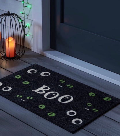 Hyde and EEK 30 inch X 18 inch Boo glow doormat