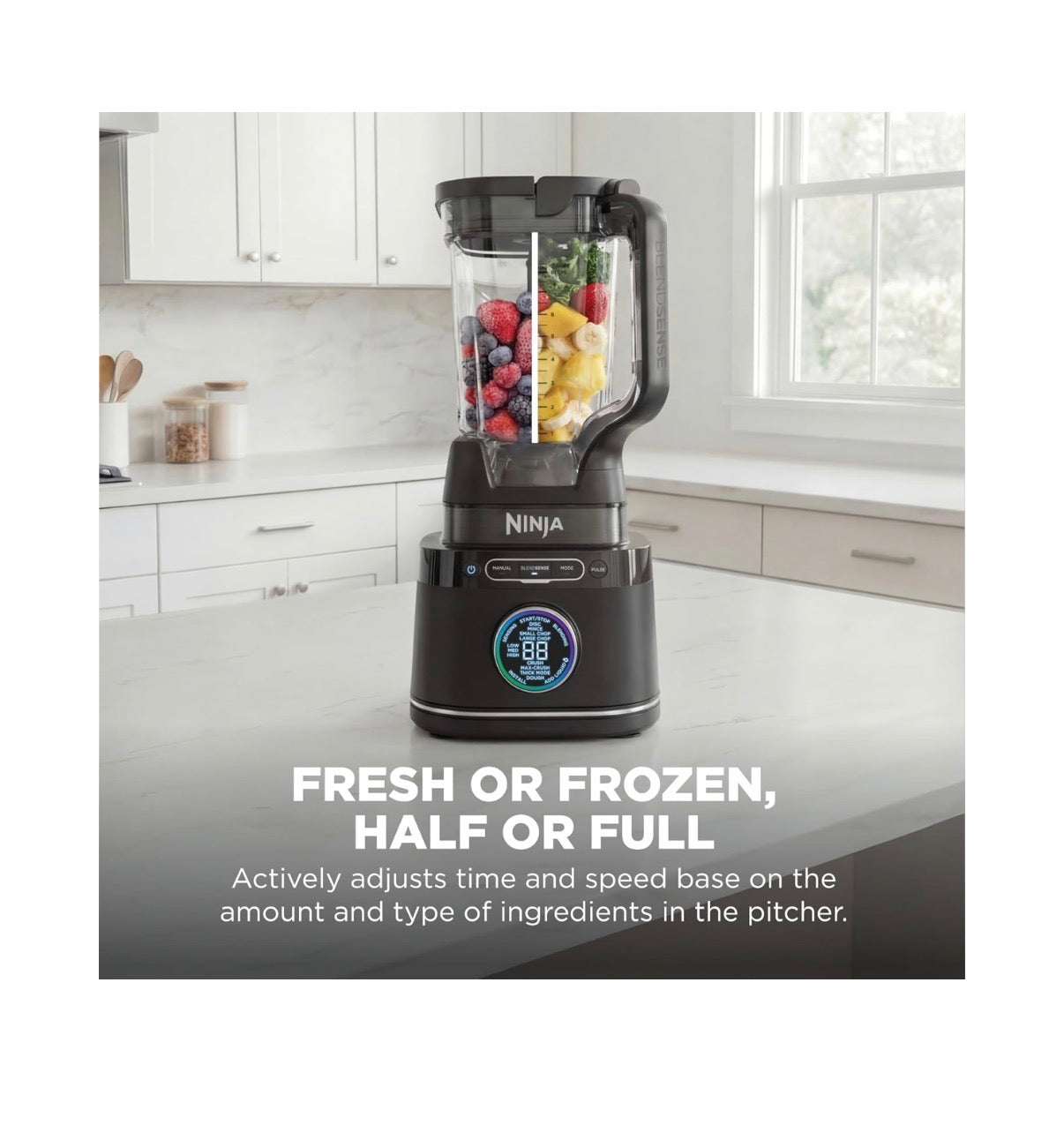 Ninja Kitchen System, Blendsense Tech, 72 Oz, 1800PW, For Smoothies, Cookie Dough, Salsa & More, 8 Cup Processor Bowl, 24 Oz Cup, (Black) (New in Box)