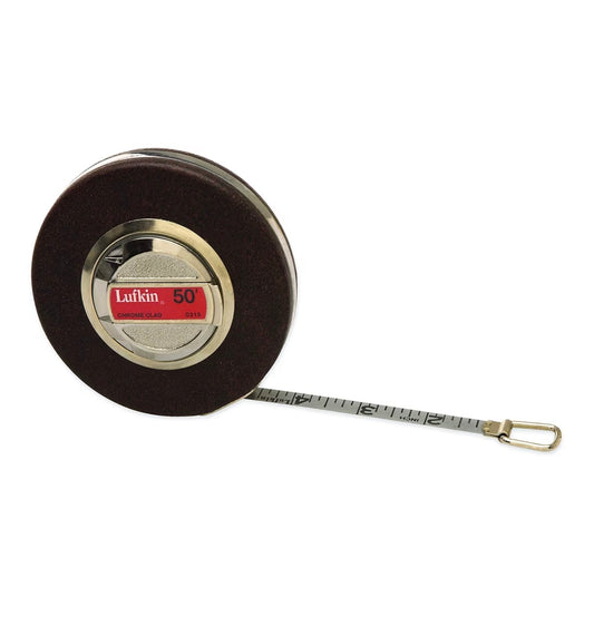 Lufkin 3/8" X 50' Anchor Chrome Clad B4 Tape Measure (Black)