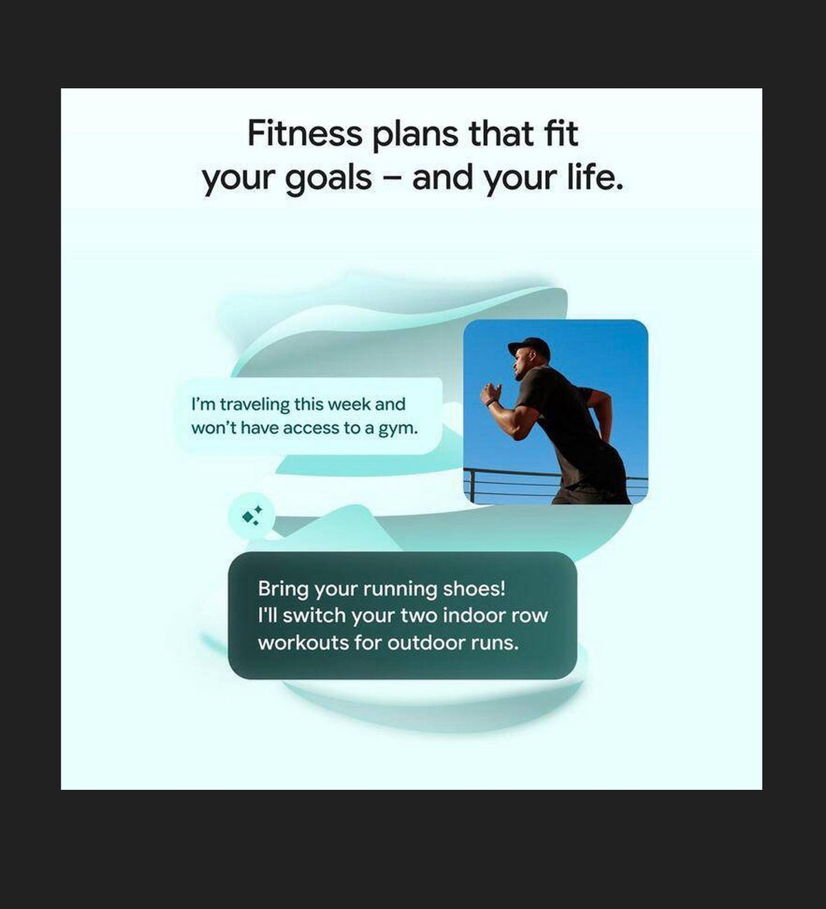 Google Fitbit Air Screenless Fitness and Health Tracker Personalized AI-Powered Coaching (Works with Android and IOS (Obsidian) (New in Box)