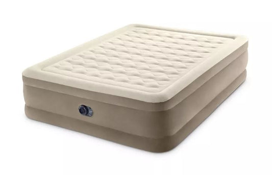 Intex Ultra Plush 20" Queen Air Mattress with 120V Internal Pump