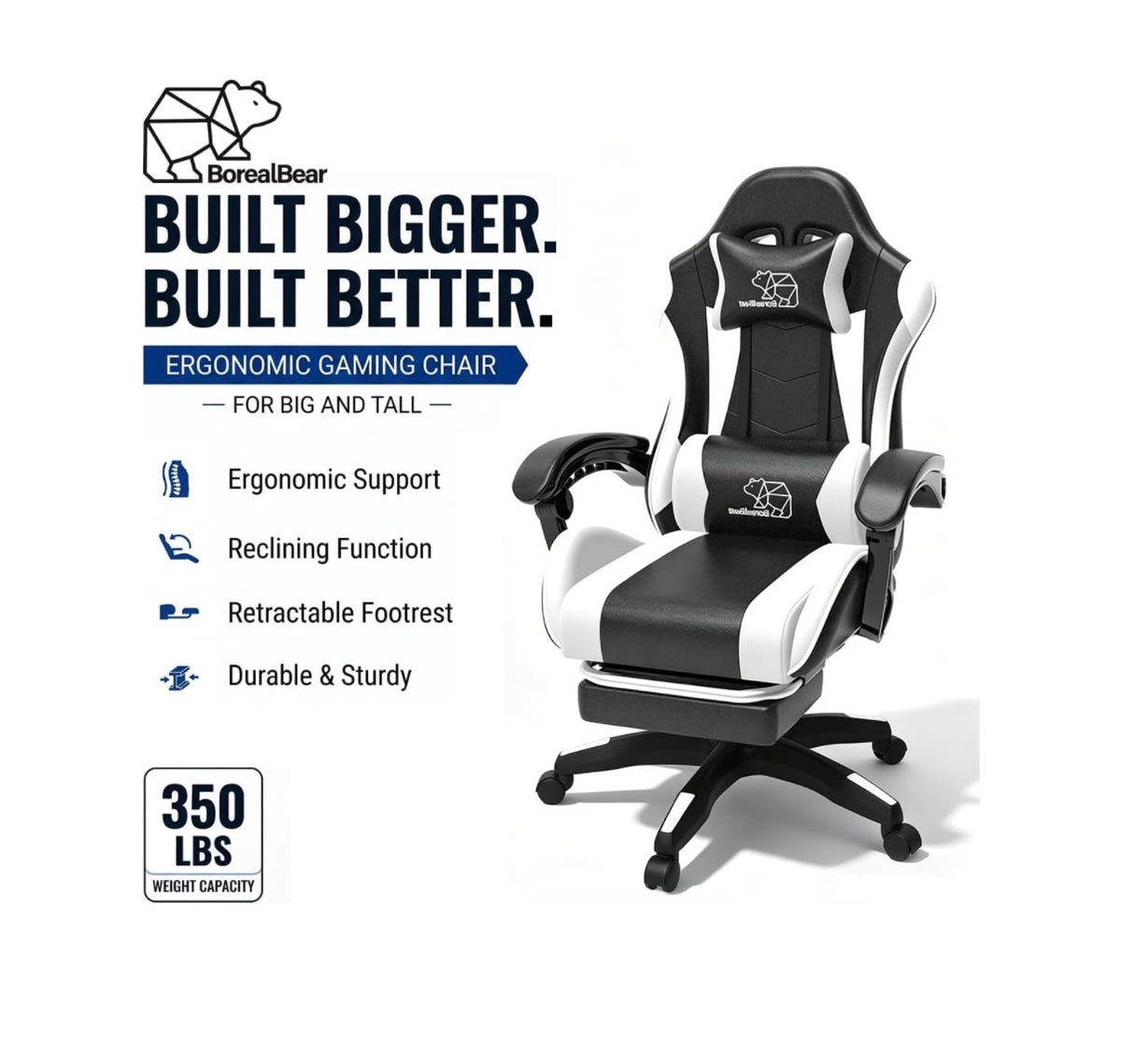 BorealBear Streamer Gaming Chair - new in box