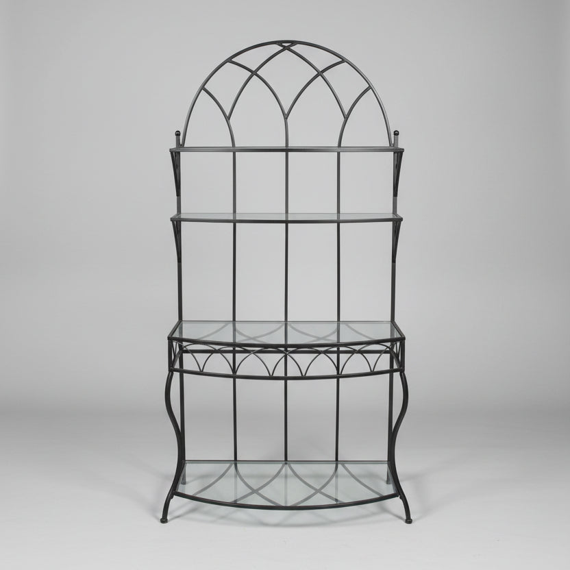 Black Gothic-Style Bakers Rack