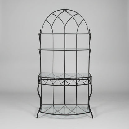 Black Gothic-Style Bakers Rack