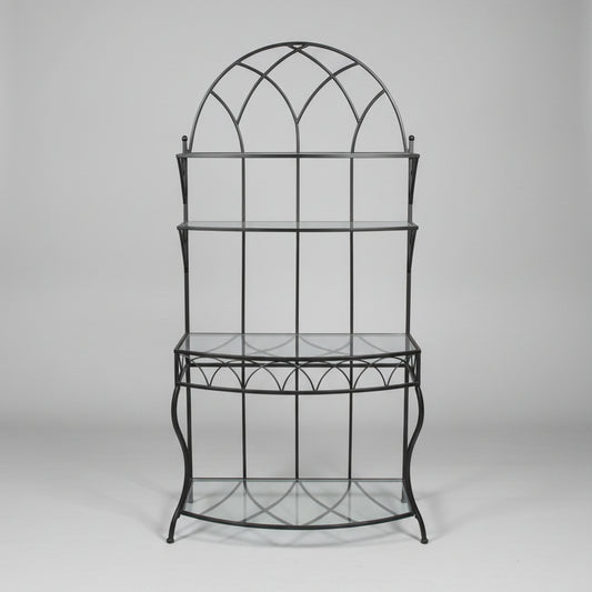 Black Gothic-Style Bakers Rack
