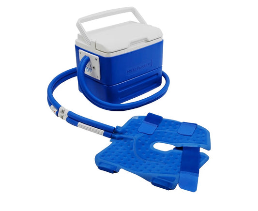 Polar Active Ice 9 Quart Cold Therapy Ice Machine Programmable Timer Knee & Joint Pad Cryotherapy Pain Relief System